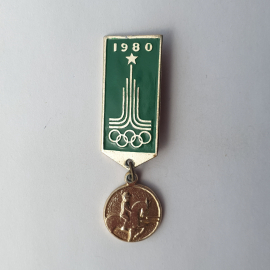 Значок "Конный спорт. Олимпиада-1980", СССР